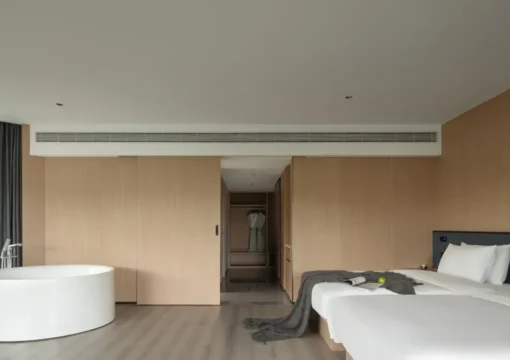 270° Forest-Themed Two-Bedroom Two-Bathroom Grand Family Suite With Super Large Round Bathtub And Leisure Couch