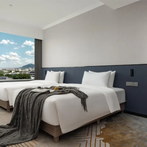 Linyu Street-View Two-Bedroom (Five-Person Family + TV Projection)